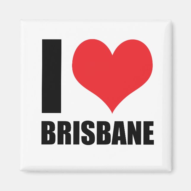 Aimant J'aime Brisbane (Devant)