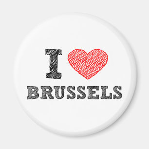 Aimant J'aime Bruxelles