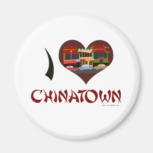 Aimant J'aime Chinatown (Devant)