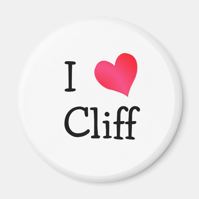 Aimant J'aime Cliff (Devant)
