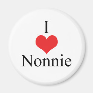 Aimant J'aime (coeur) Nonnie