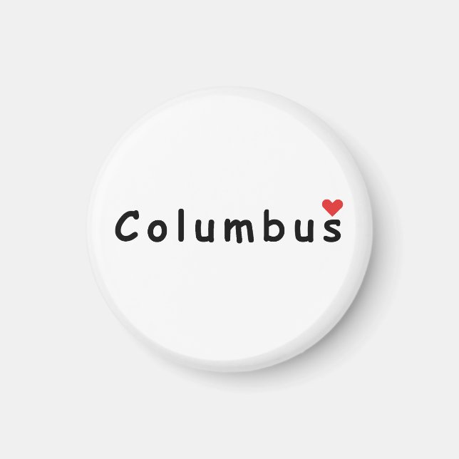 Aimant J'aime Columbus (Devant)