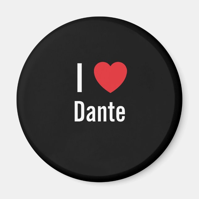 Aimant J'aime Dante (Devant)