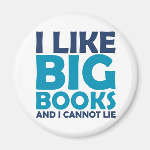 Aimant J'aime de grands livres et je ne peux pas me