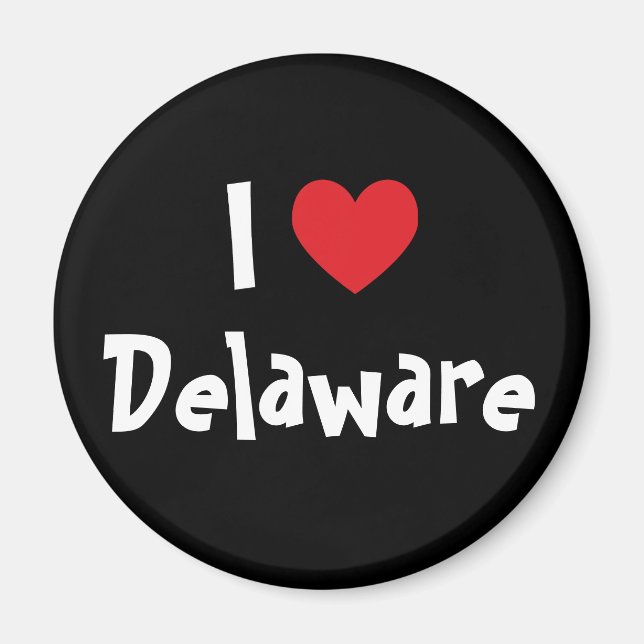 Aimant J'aime Delaware (Devant)