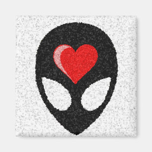 Aimant J'AIME des aliens !
