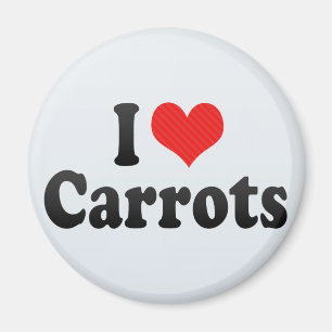 Aimant J'aime des carottes