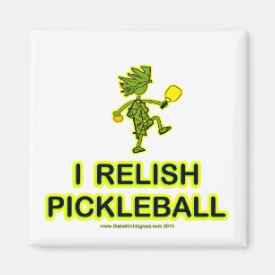 Aimant J'aime des chemises et des cadeaux de Pickleball