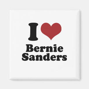 Aimant J'aime des ponceuses de Bernie pour le président