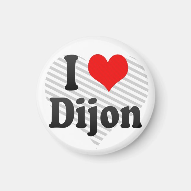 Aimant J'Aime Dijon, France. J'Ai L'Amour Dijon, France (Devant)