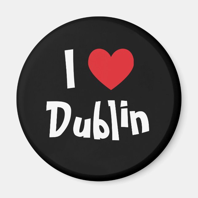 Aimant J'aime Dublin (Devant)