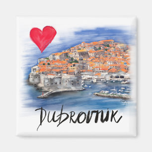 Aimant J'aime Dubrovnik