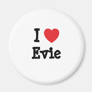 Aimant J'aime Evie coeur T-shirt