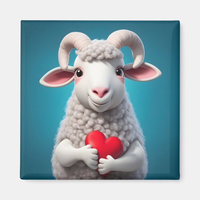 Aimant J'aime Ewe (Devant)