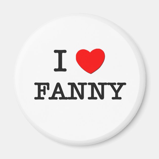 Aimant J'aime Fanny (Devant)