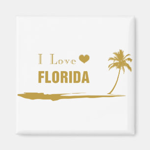 Aimant J'aime Florida Gold