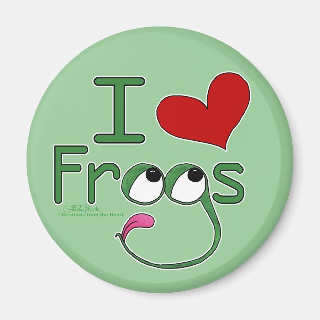 Aimant J'aime FROGS (Devant)