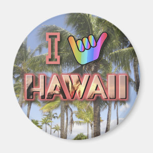 Aimant J'aime Hawaï