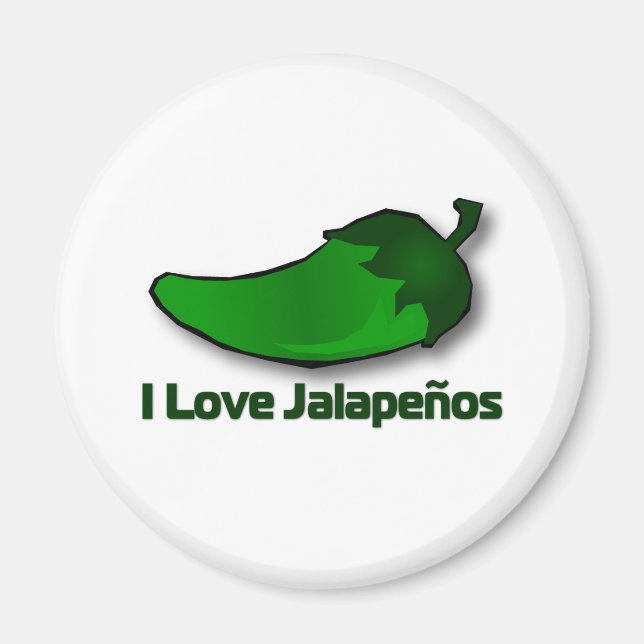 Aimant J'aime Jalapenos (Devant)