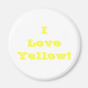 Aimant J'aime jaune