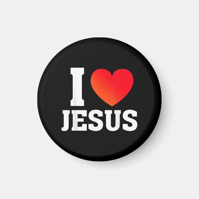 Aimant J'aime Jésus (Devant)