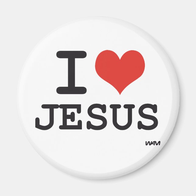 Aimant J'aime Jésus (Devant)