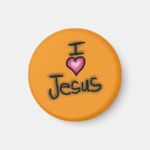 J'aime Jésus J'adore Jésus Orange 