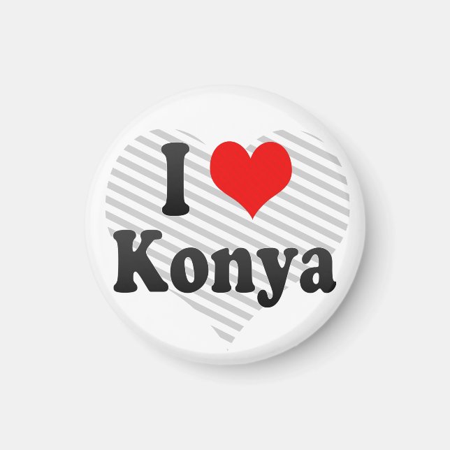 Aimant J'Aime Konya, Turquie. Seviyorum Konya, Turquie (Devant)
