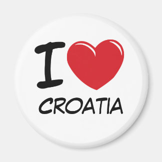 Aimant J'aime la Croatie