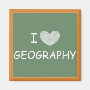 Aimant J'aime la géographie