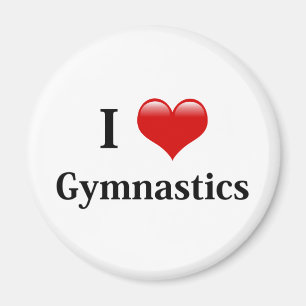 Aimant J'aime la gymnastique