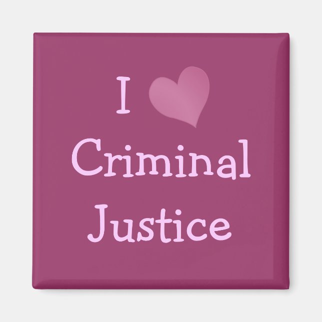 Aimant J'aime la justice pénale (Devant)