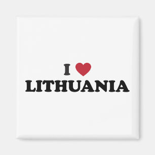 Aimant J'aime la Lithuanie