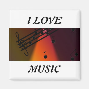 Aimant J'aime la musique