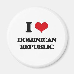 Aimant J'aime la République Dominicaine