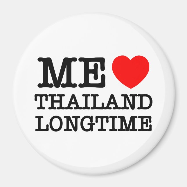 AIMANT J'AIME LA THAÏLANDE LONGTEMPS (Devant)