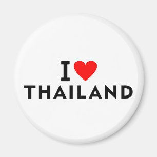 Aimant J'aime la Thaïlande pays comme voyage de coeur tou