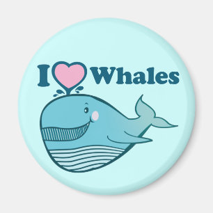 Aimant J'aime l'aimant de baleines