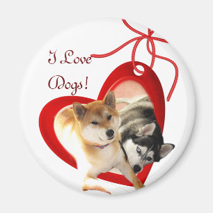 Aimant J'aime l'aimant de chiens