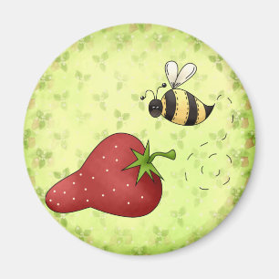 Aimant J'aime l'aimant de fraises