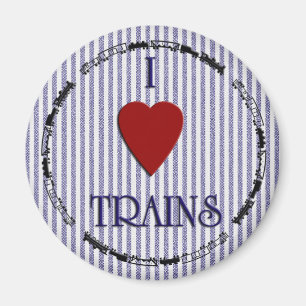 Aimant J'aime l'aimant de trains