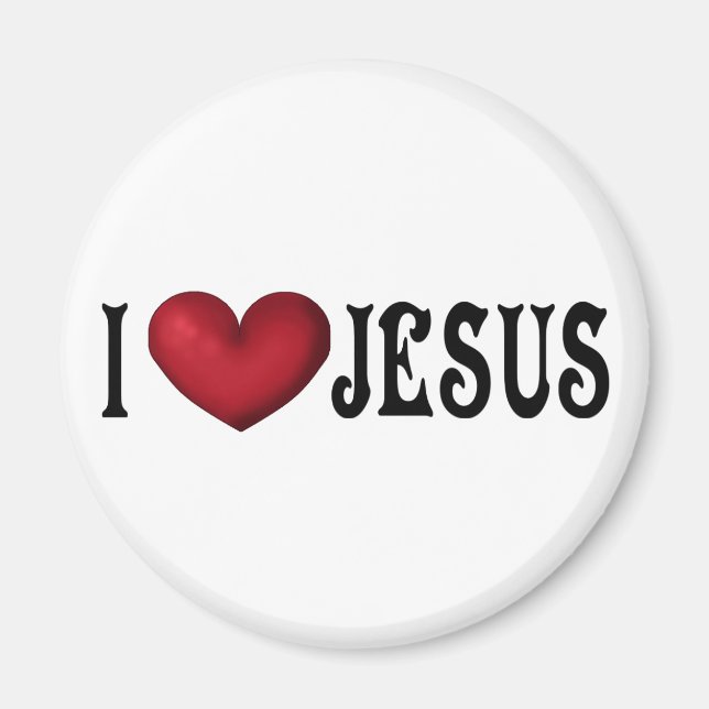 Aimant J'aime l'aimant Jésus (Devant)
