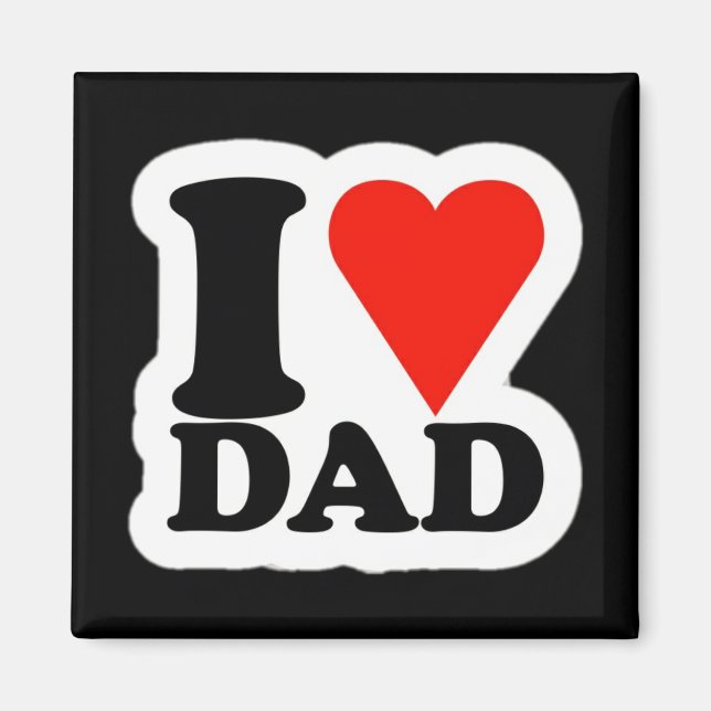 Aimant J'aime l'aimant papa (Devant)
