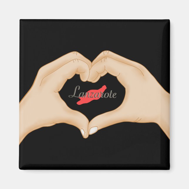 Aimant J'aime Lanzarote Imán (Devant)