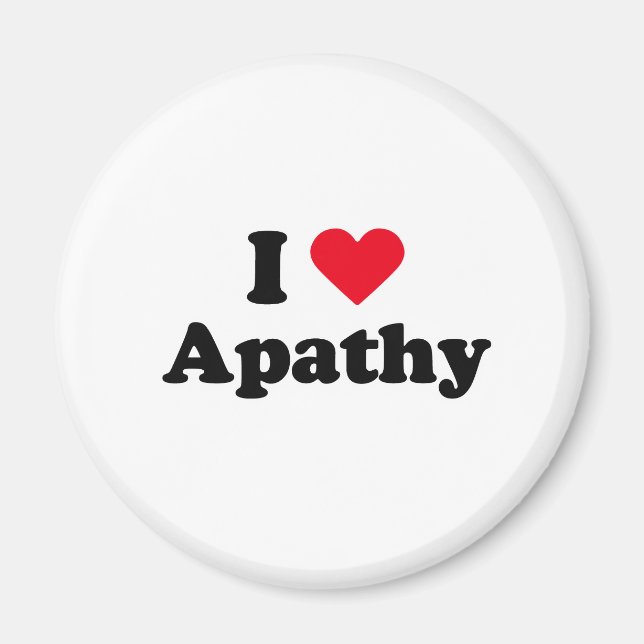 Aimant J'aime l'apathie (Devant)