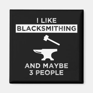 Aimant J'Aime Le Blacksmier Et Peut-Être 3 Personnes