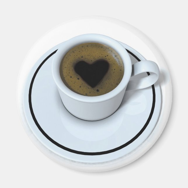 Aimant J'AIME le café (Devant)