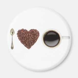 Aimant J'aime le café 01