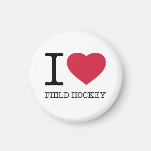 AIMANT J'AIME LE HOCKEY SUR LE TERRAIN