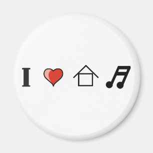 Aimant J'aime le matraquage de club de musique de Chambre